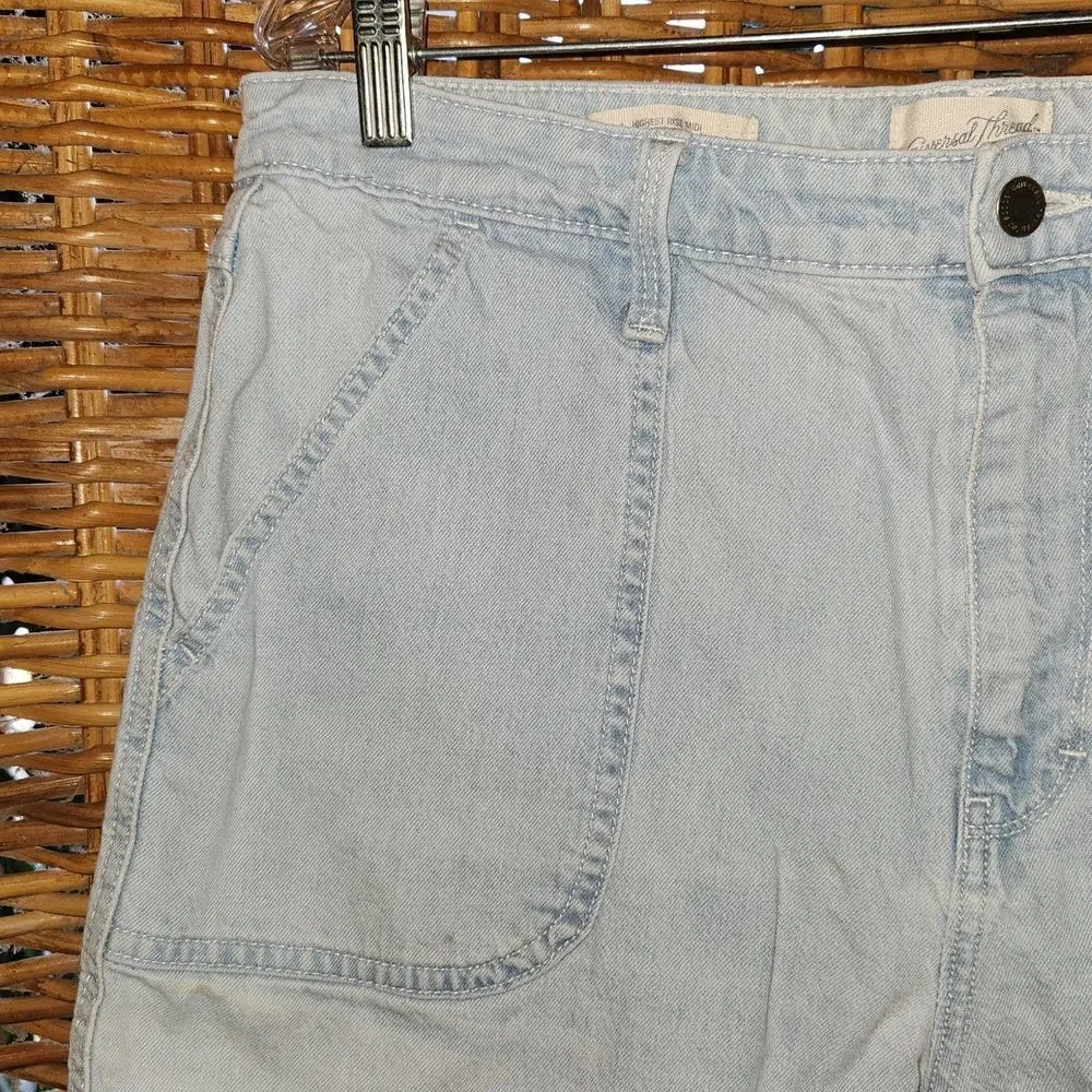 Universal Thread Highest Rise Midi Denim Shorts 14